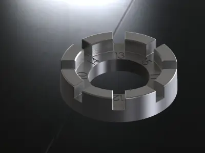 Spoke tool 8 groove   tira raggi 1 Free 3D model
