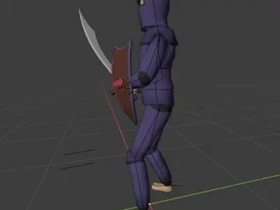 RPG Player Free low-poly 3D model