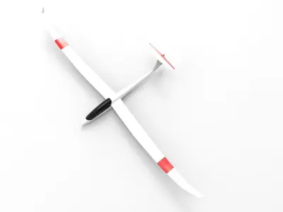 Glider Airplane 3D model