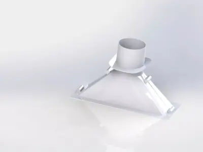 Air passage plate paddle box Free 3D model