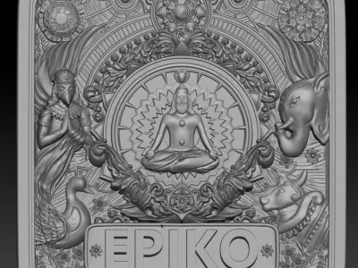 GodBadgeReplacableName 3D print model