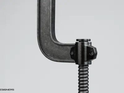  Vintage Machinist Clamp - C Clamp 3D model
