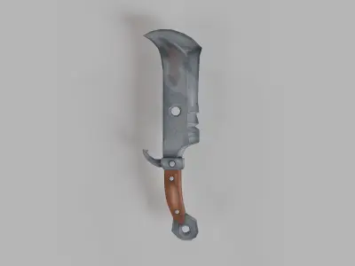 Stylized Sword Low-poly 3D model 3