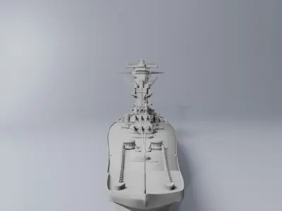 BATTLESHIP YAMATO 3D print model