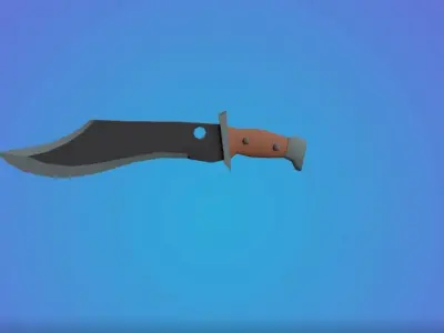 Super low poly Weapon Pack for Free Free low-poly 3D model