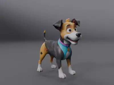 dog statue  3D model