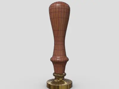 Wax Stamp Low-poly 3D model