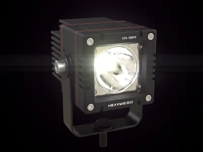 External LED work light SQM1 3D model