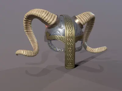 Warrior Halmet Low-poly 3D model