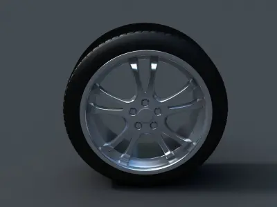Car wheel 02 Free 3D model