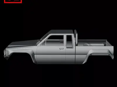 TOYOTA Hilux SR5 Car body SCX24 1985 3D model