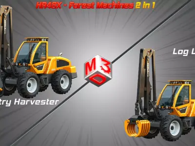 HR46X - Forest Machines 2 in 1 3D Model Pack by markos3d