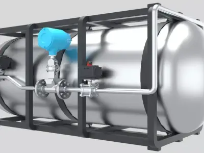 Liquid Hydrogen Dewar 3D model