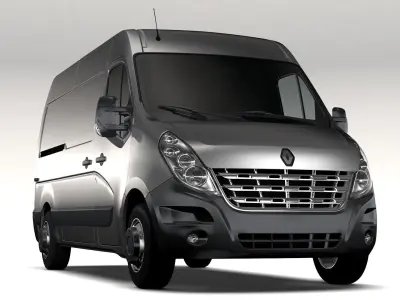 Renault Master L2H2 Van 2010 3D model