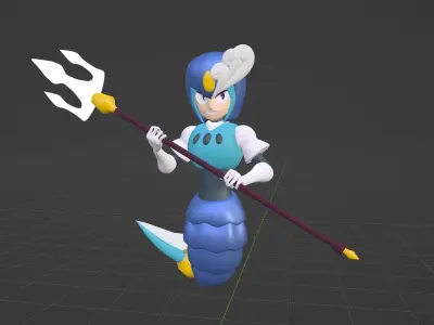 SplashWoman - Megaman 9 3D model