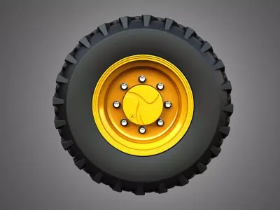 Loader Wheel and Tire 3D model
