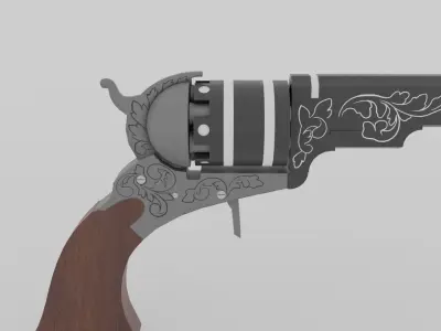 Colt Revolver Free 3D model