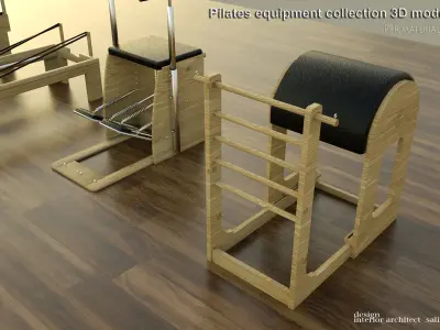 Pilates equipment collection 3D model 3D model