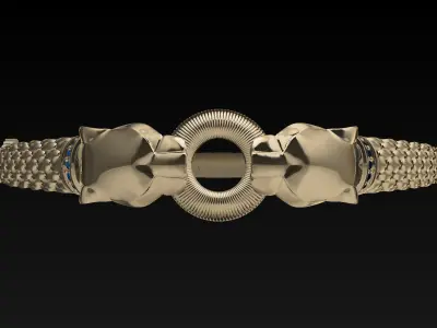 panther bracelet 3D print model Free 3D print model purchase