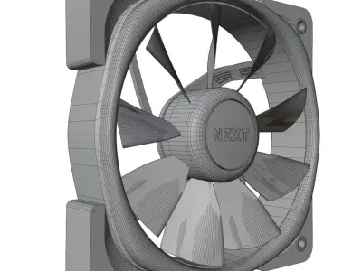 NZXT RGB FAN 3D model Free 3D model