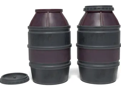 Cargo Container Barrel 1-12 scale Blackseries 3D print model