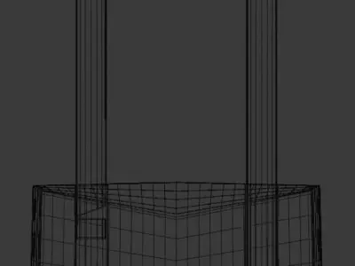 Old Padlock Low-poly 3D model