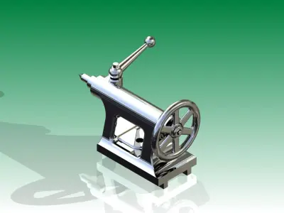 Tailstock assembly Free 3D model