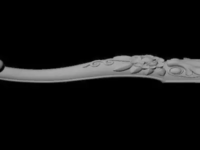 leg High quality 3d models for processing on a cnc machine 3D model