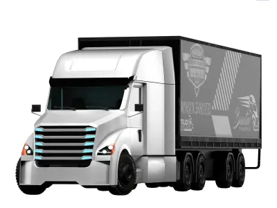 freightliner CONTAINER truck  3D model