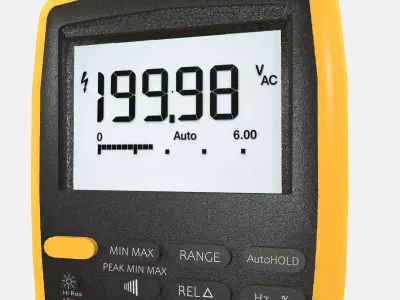 RMS Multimeter Low Poly Low-poly 3D model