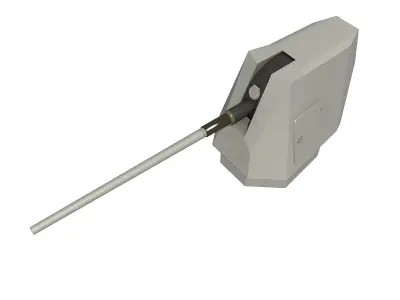 MK 45 Mod 4 5 inch Gun 3D model