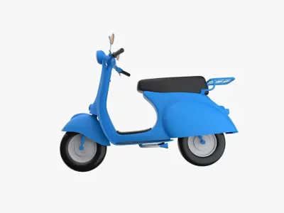 Vespa Scooter 3D model get