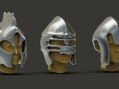 50 Models Of Helmet-Military - Army-Weapons-Vol 03 Low-poly 3D model purchase