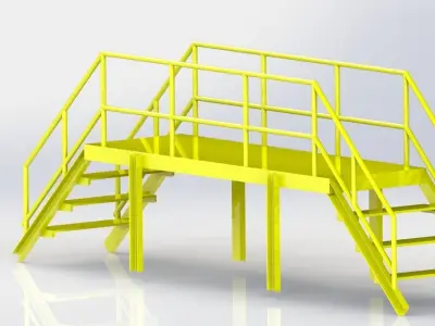Steel Stairr 3D model