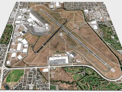 Adelaide airport Australia 3D model