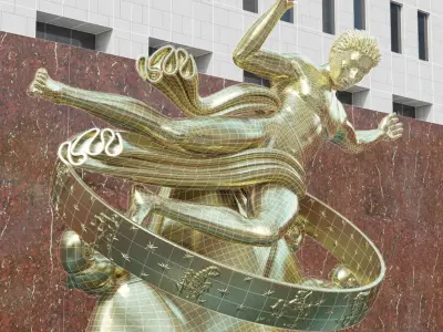 Prometheus Statue 3D model