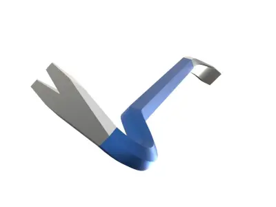 crowbar Low-poly 3D model buy