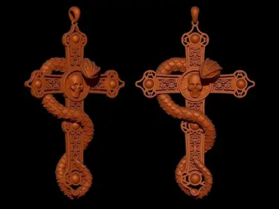 Snake Pandent 3D print model