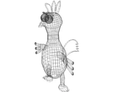 Cartoon Animal Chicken 3D model
