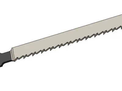 Wood jigsaw cutter blade Free 3D model