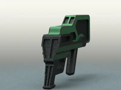 Conceptual Weapon Low-poly 3D model