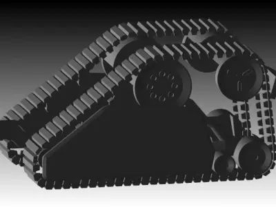 WWII German Concept Tank Free 3D model