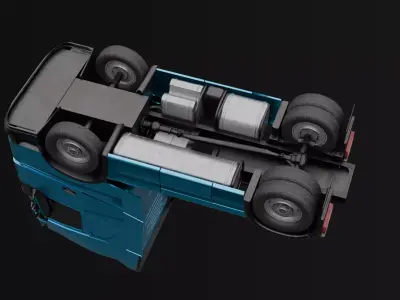 Volvo FH 16 Truck Low-poly 3D model