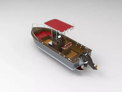 Boston Whaler Fishing boat 3D model