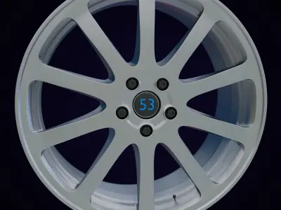 Sport Rim 004 Free low-poly 3D model