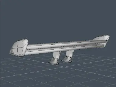 WING SPOILER GABUD Free low-poly 3D model