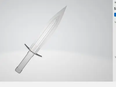 Dagger model Free 3D model