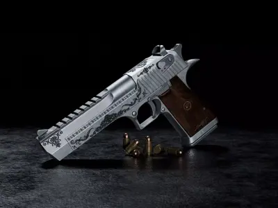 Magnum Desert Low-poly 3D model