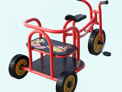 Weplay Tuk Tuk Kid Bicycle Children bike 3D model