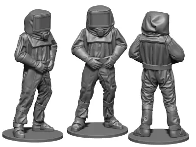 Hazmat suit  3D print model buy